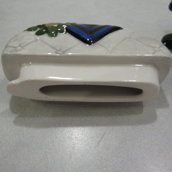 Ceramic Armchair Teapot Lamp White Cat Kitten - Picture 7 of 8